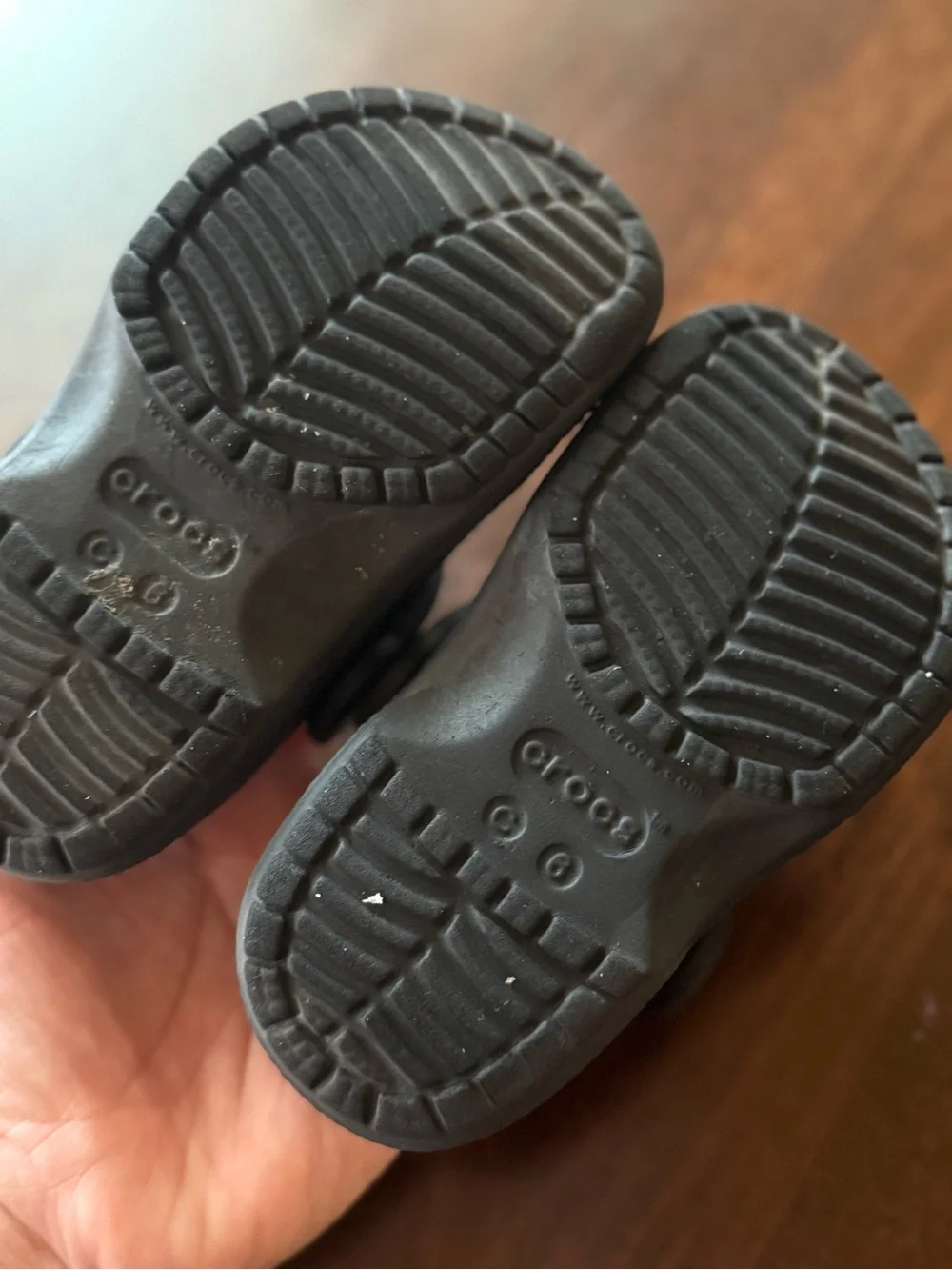 CROCS Black Slip-On Clog Sandals
